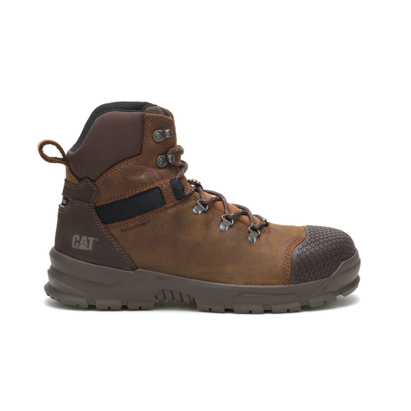 Caterpillar Steel Toe Boots Dubai - Caterpillar Accomplice X Waterproof Steel Toe Mens - Brown DGIXYR946